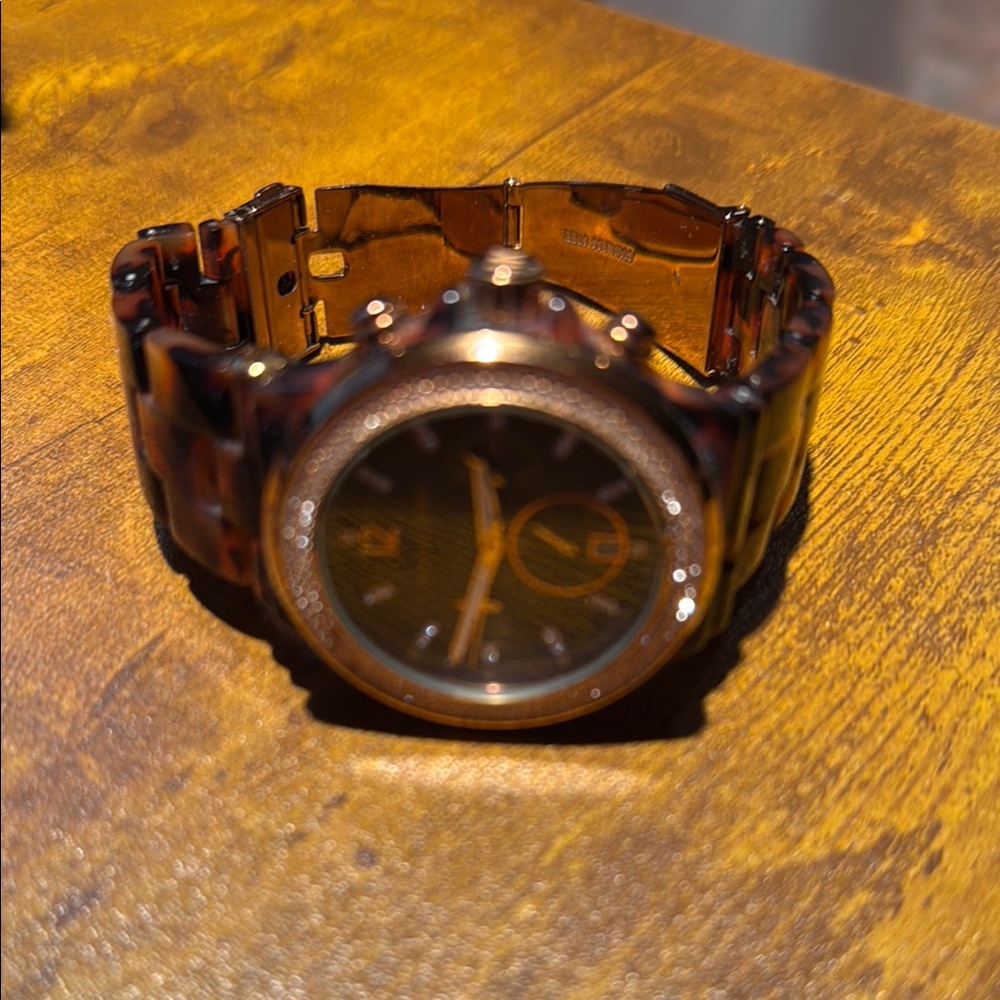 Gold and Brown Women’s Michael Kors Watch